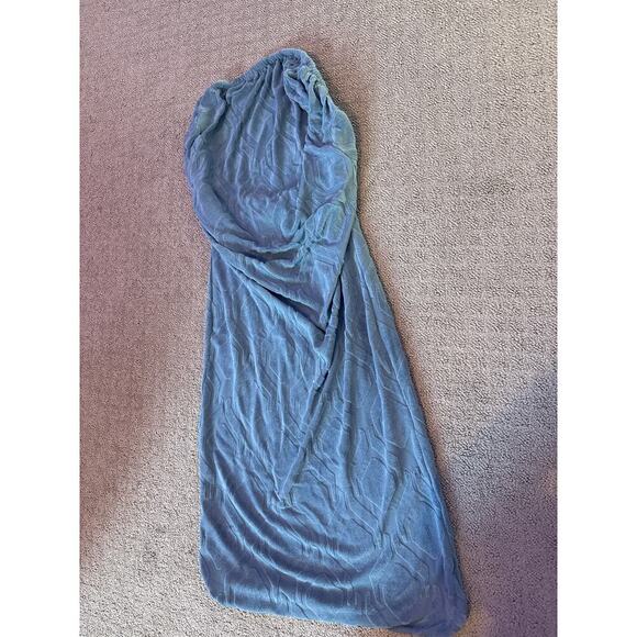 NIB SearchI Washable Stretch Jacquard Gray-Blue Geometric Kitchen Chair Covers - Picture 6 of 9